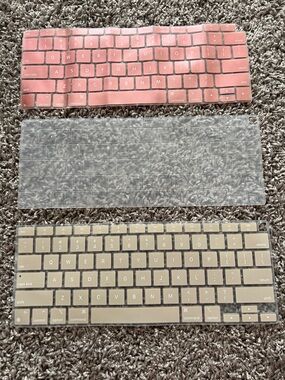 MacBook Style Silicone Keyboard Covers - Rose Gold & Clear & Beige